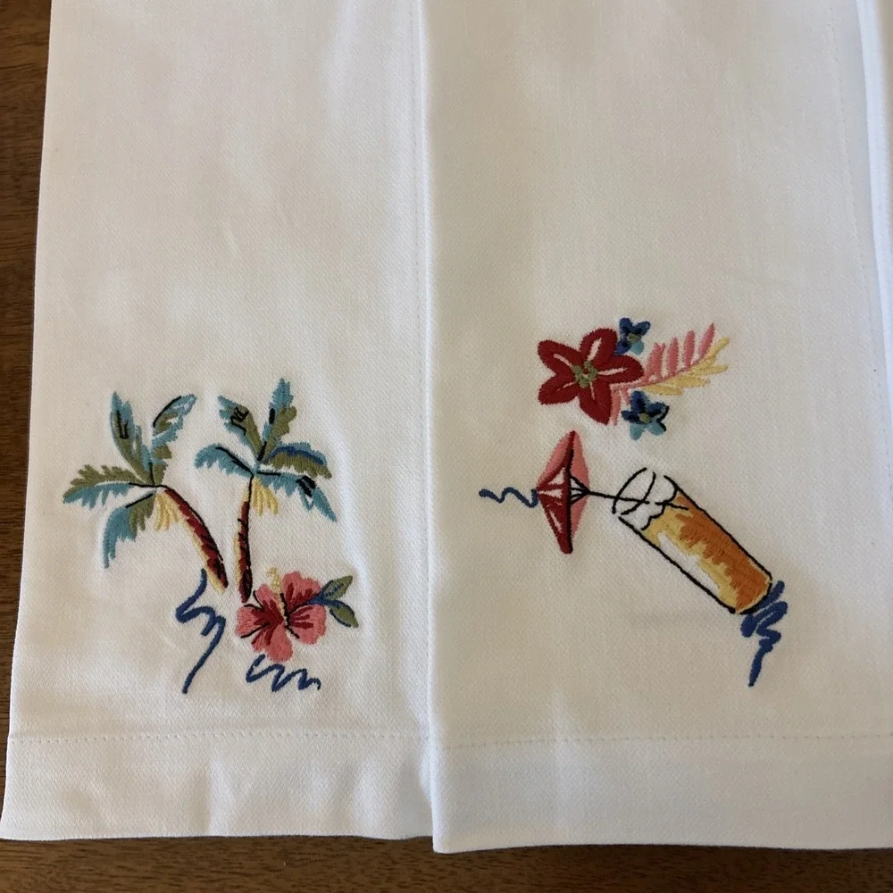 Pottery Barn Margarita Themed Dinner Cotton Napkins 20